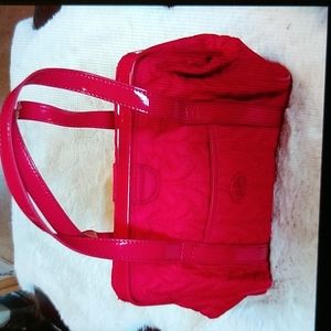 Vintage red quilted Vera Bradley pocketbook.